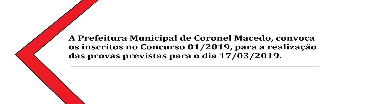 data das provas